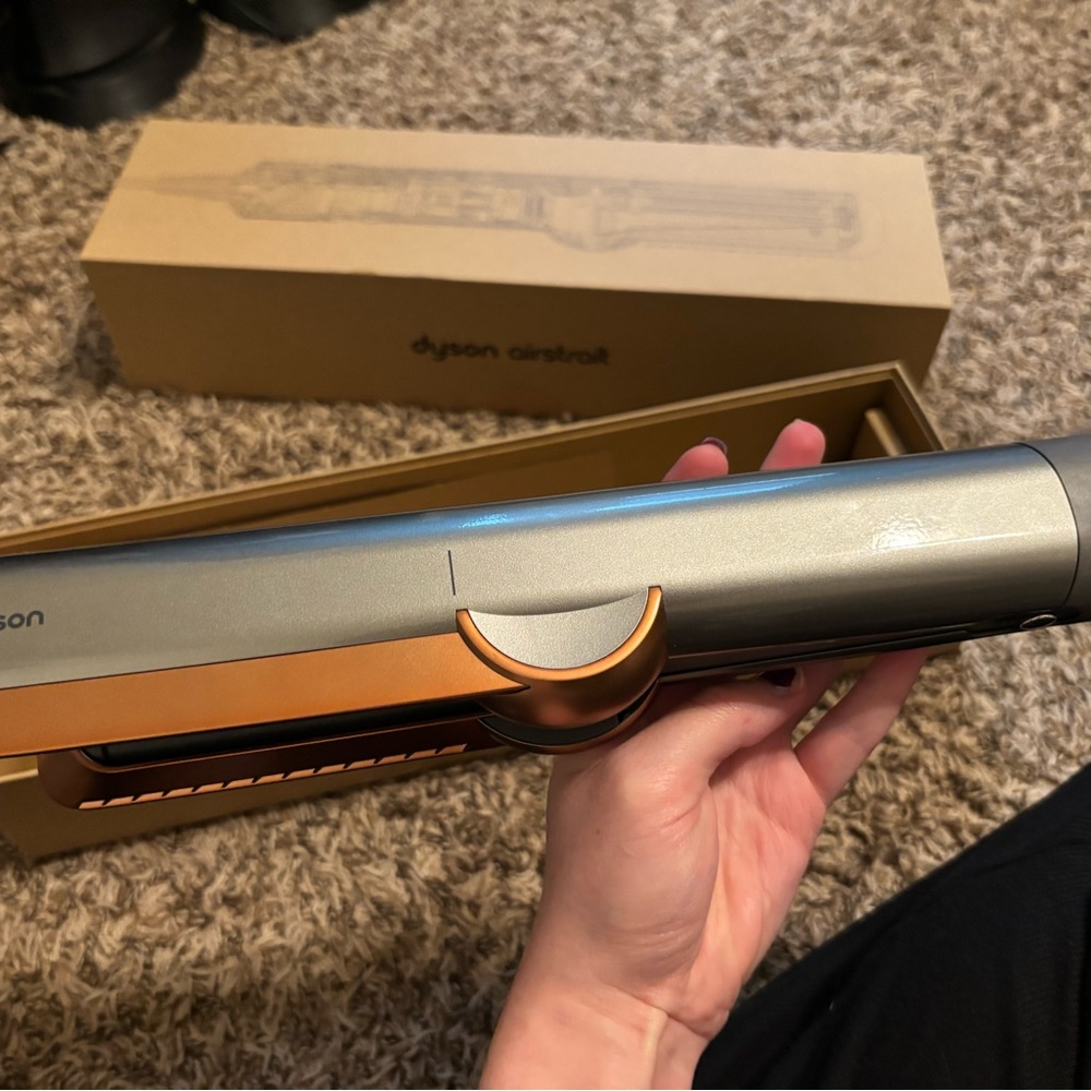 Dyson Airwrap Styler in Metallic Gray and Copper Airstrait